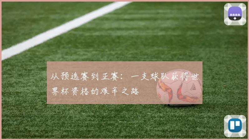 从预选赛到正赛：一支球队获得世界杯资格的艰辛之路